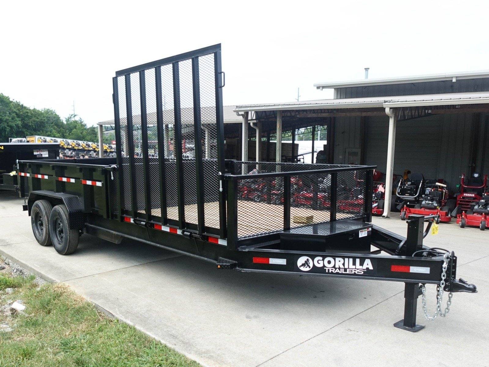 7x20 Hybrid Utility Dump Trailer 2ft Sides with Box (2) 7K Axles image 8