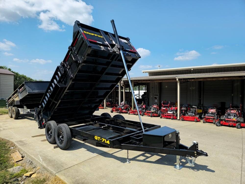 7x14 Telescopic Dump Trailer with 2ft Sides (2) 7K Axles image 21