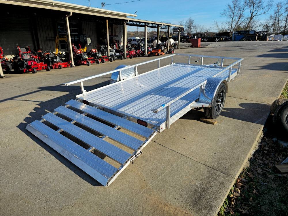 6.4'x12' Aluminum Utility Trailer With Gate Aluminum Wheels 3500 lb Axle image 18