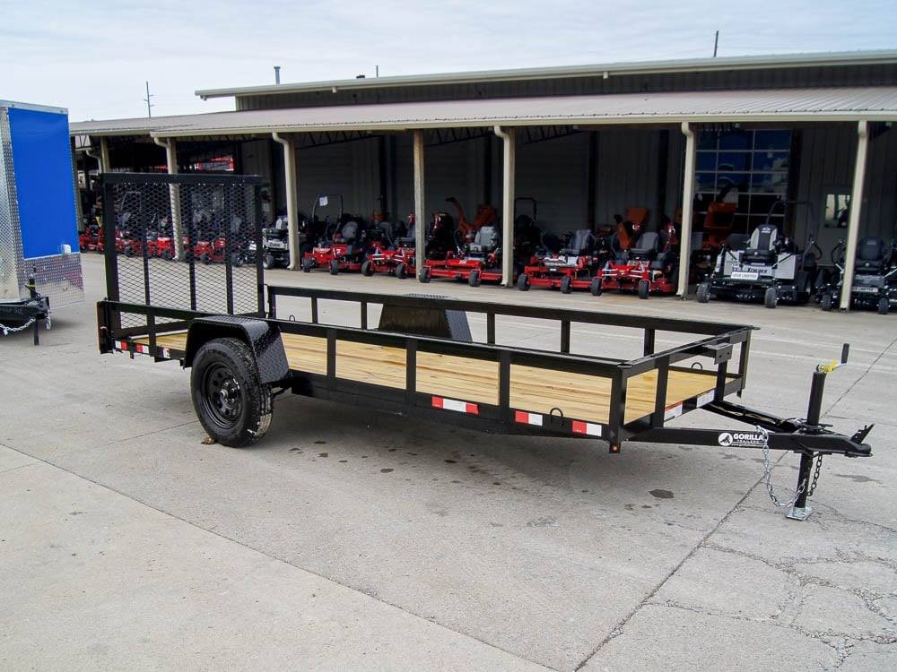 5x14 Straight Deck Utility Trailer Tall Gate 3,500lb Axle image 6