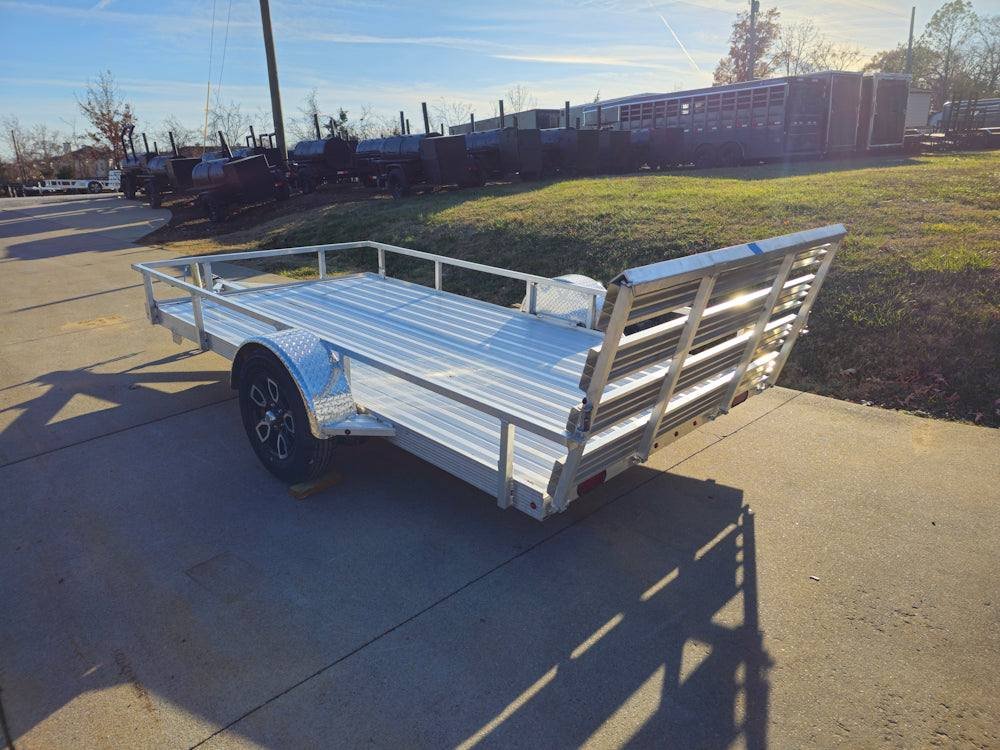 6.4'x12' Aluminum Utility Trailer With Gate Aluminum Wheels 3500 lb Axle image 8