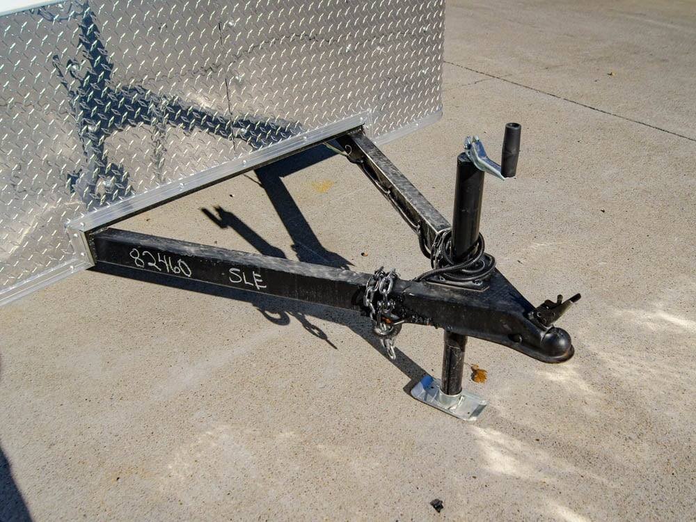 6x12 Flat Nose White Enclosed Trailer 3,500lb Axle image 16