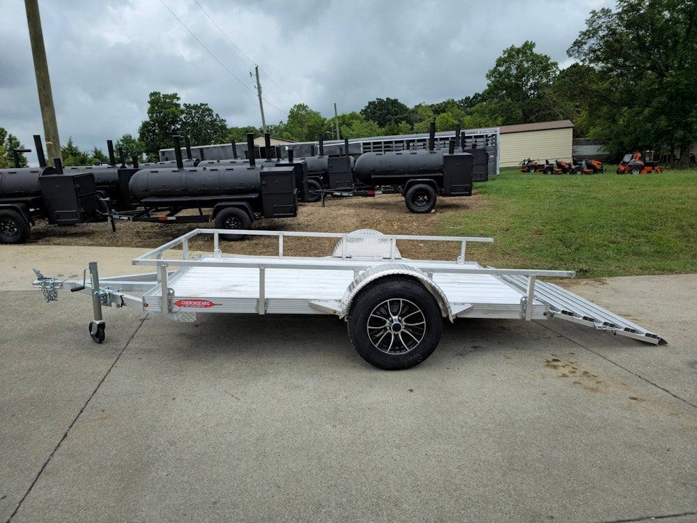 5' x 10' Aluminum Utility Trailer W Gate and Mag Wheels 3500lb Axle image 2