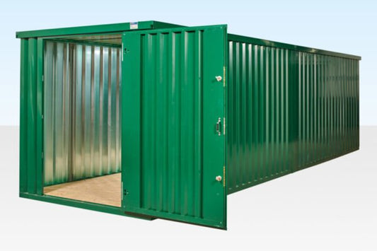 6M X 2.1M End Linked Flat Packed Container Bundle (Powder Coated) image 0