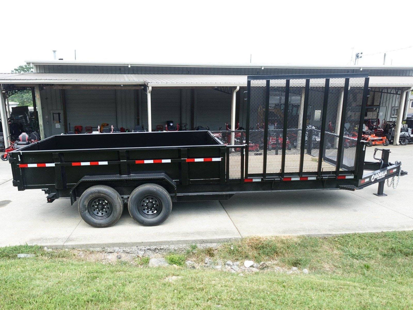 7x20 Hybrid Utility Dump Trailer 2ft Sides with Box (2) 7K Axles image 7