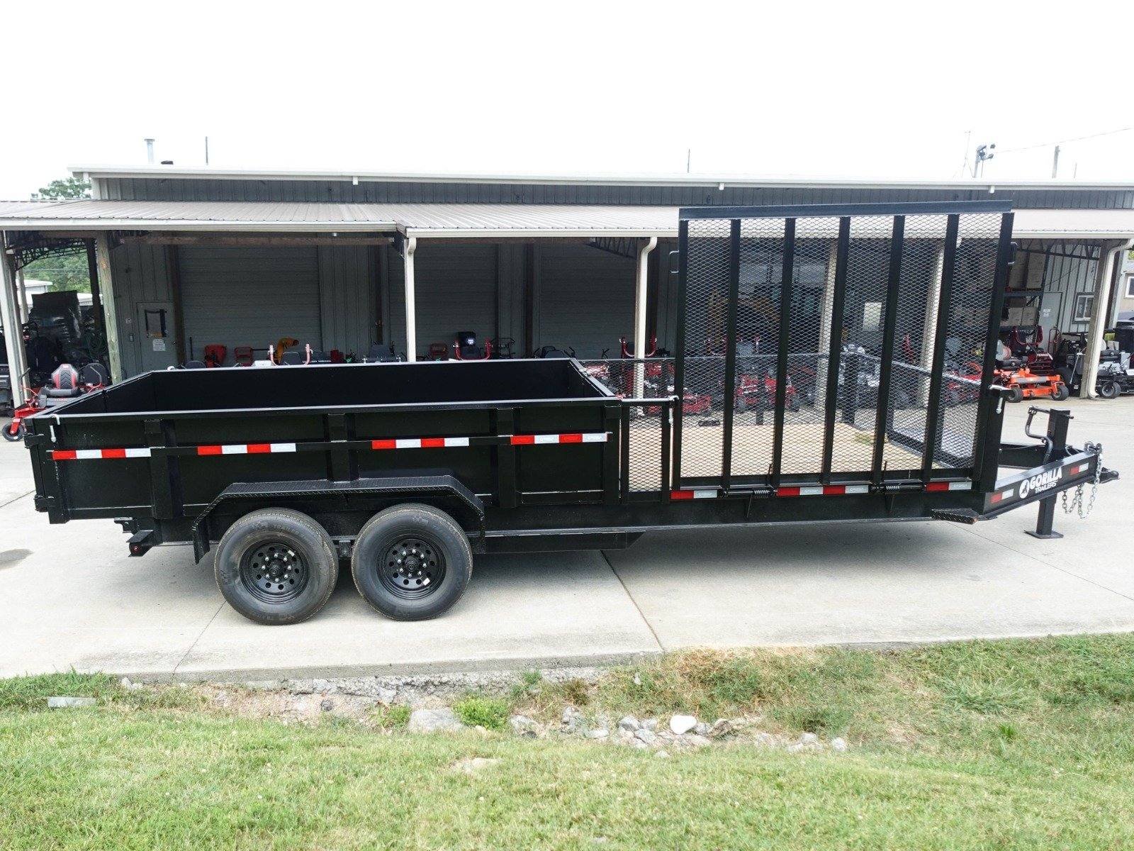 7x20 Hybrid Utility Dump Trailer 2ft Sides with Box (2) 7K Axles image 7