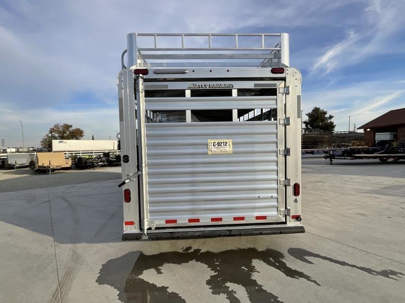 NEW 2024 Elite Trailers 5 Horse Stock Combo BP Horse Trailer image 5