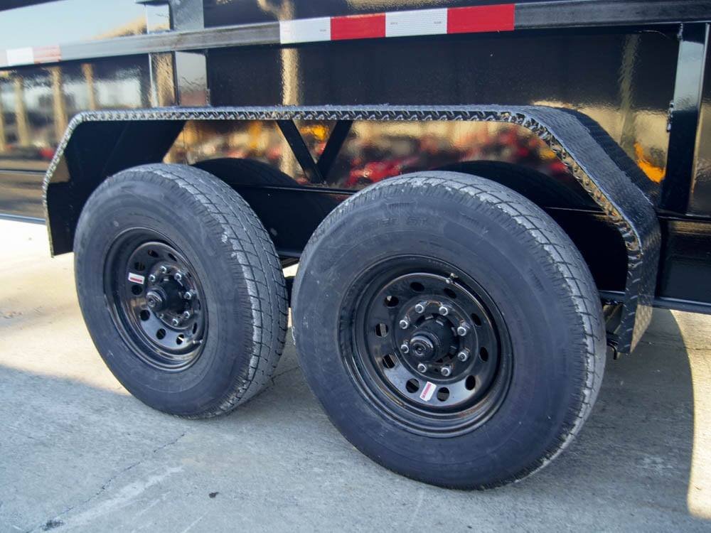 7x16 Gorilla Telescopic IBeam Dump Trailer with 2ft Sides (2) 7K Axles image 13