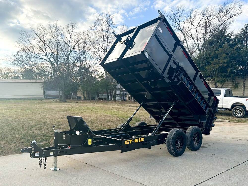 6x12 Hydraulic Dump Trailer with 4ft Sides (2) 5,200lb Axles image 1