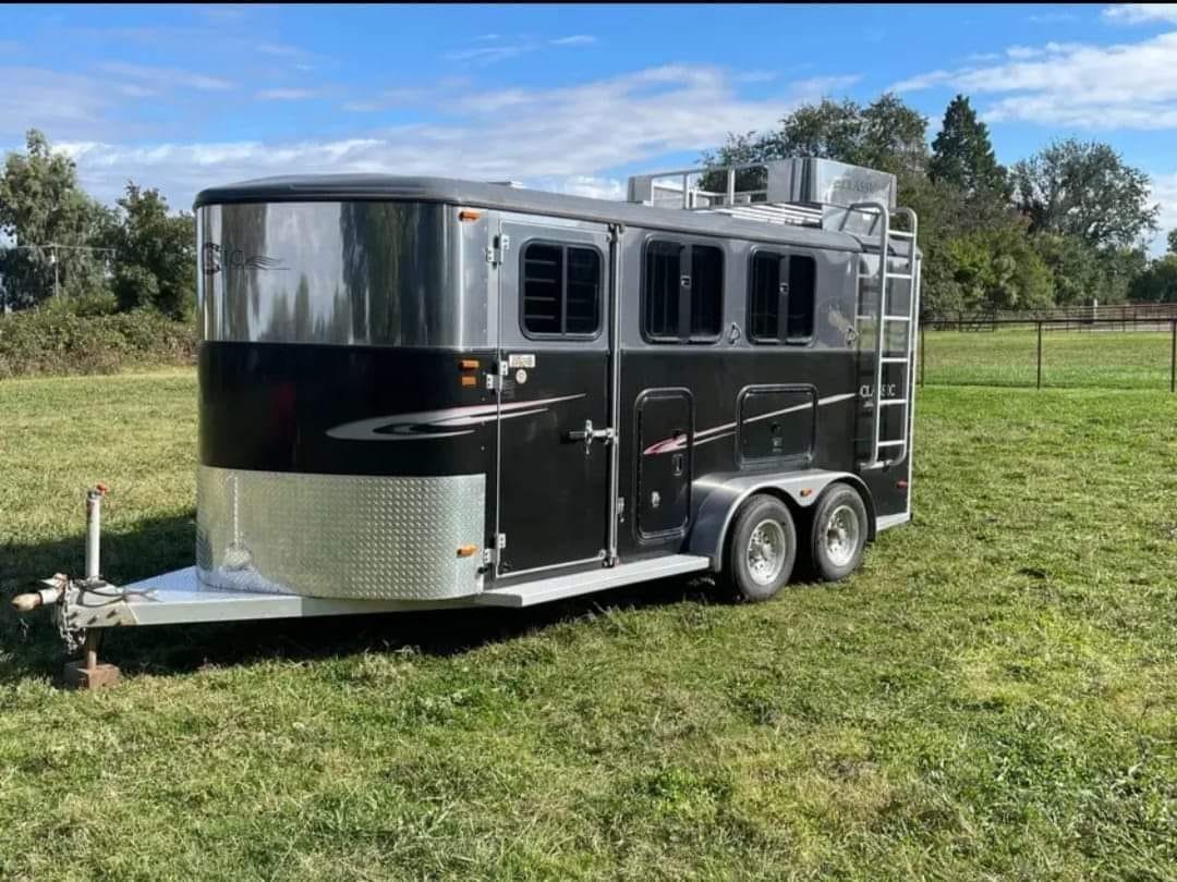 2005 classic aluminum 3 Horse monarch 16 foot image 0