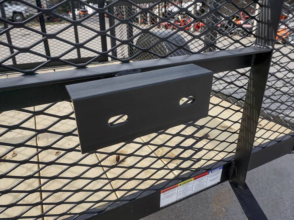 5x8 Powder Coated Dovetail Utility Trailer with 2ft Mesh Sides 3,500lb Axle image 7