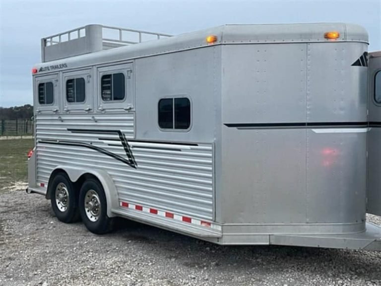 1999 Elite Custom 3 Horse Trailer image 0