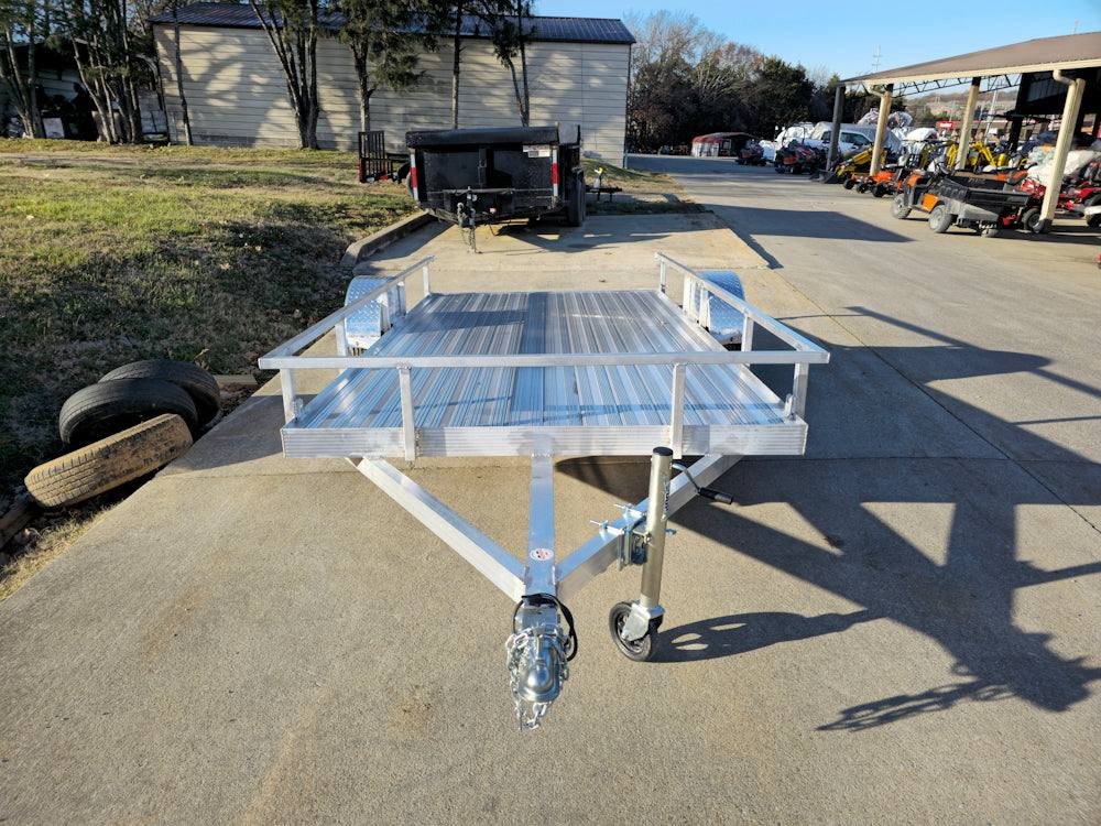 6.4'x12' Aluminum Utility Trailer With Gate Aluminum Wheels 3500 lb Axle image 13