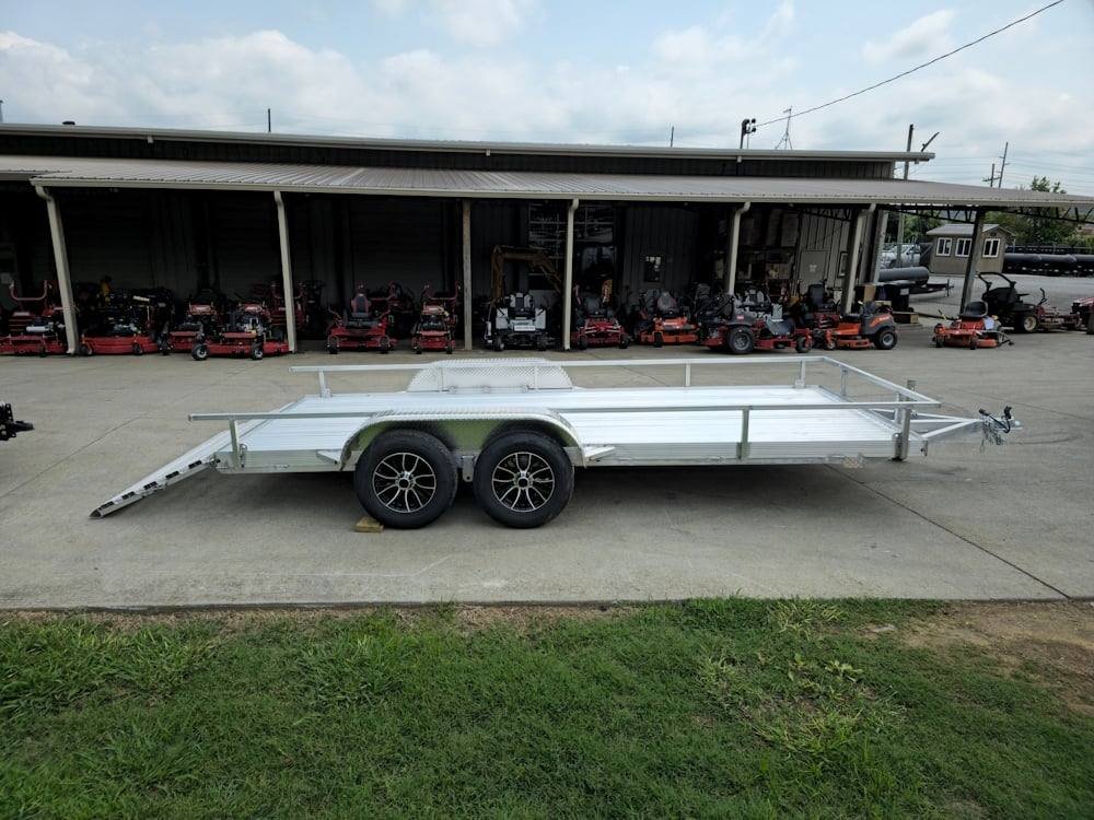 6.4' x 16' All Aluminum Utility Trailer Dual Axle Straight Deck image 15