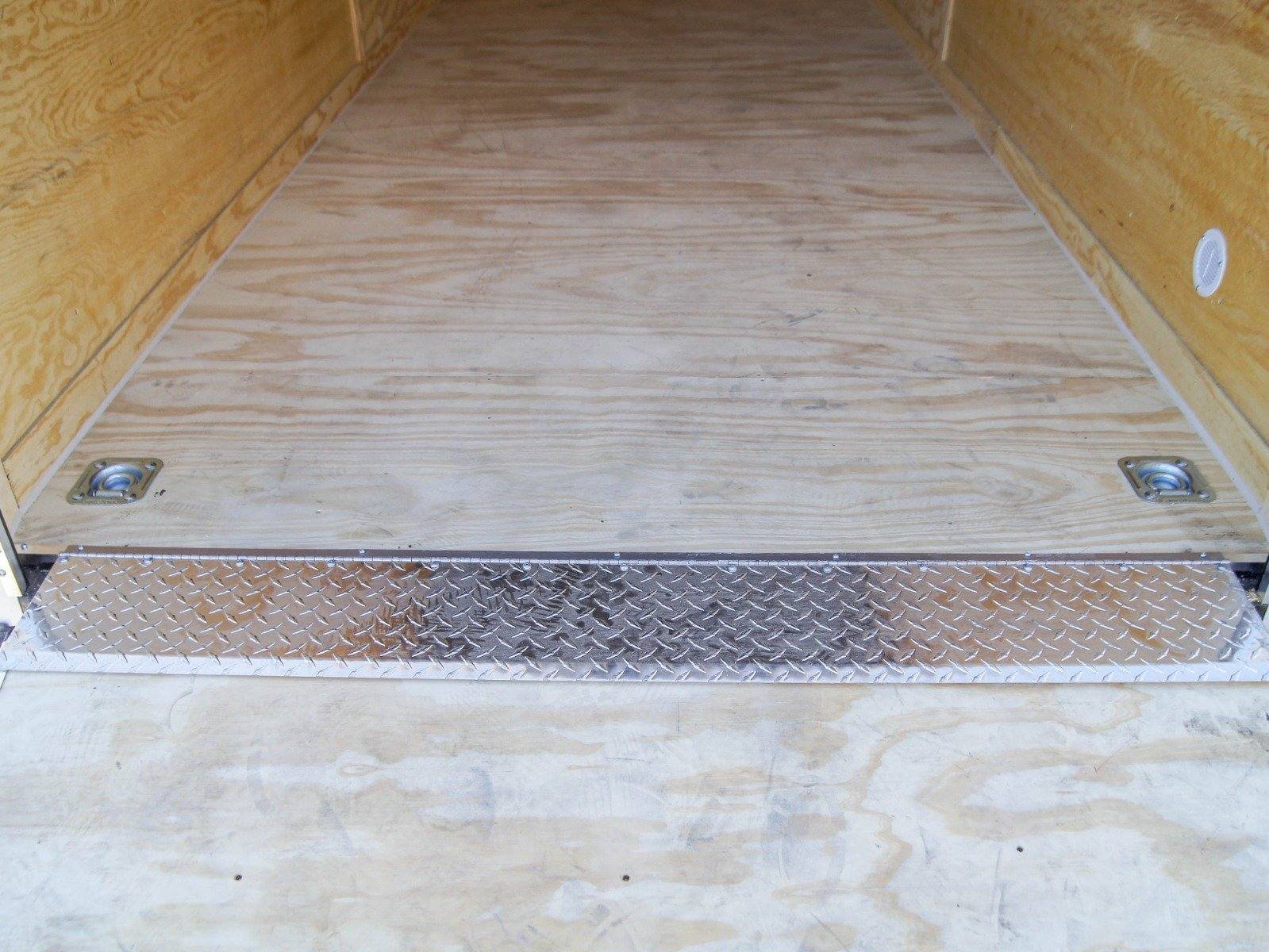 6x14 White Slant Top V-Nose Enclosed Trailer 3,500lb Axle image 8