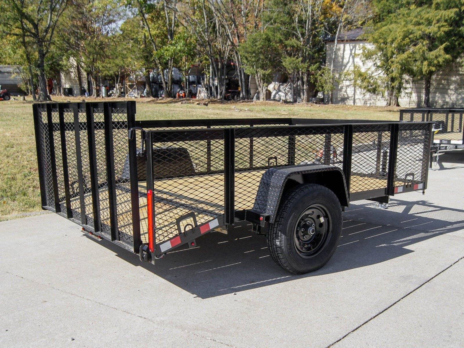 6.4x10 Dovetail Utility Trailer with 2ft Mesh Sides 3,500lb Axle image 3