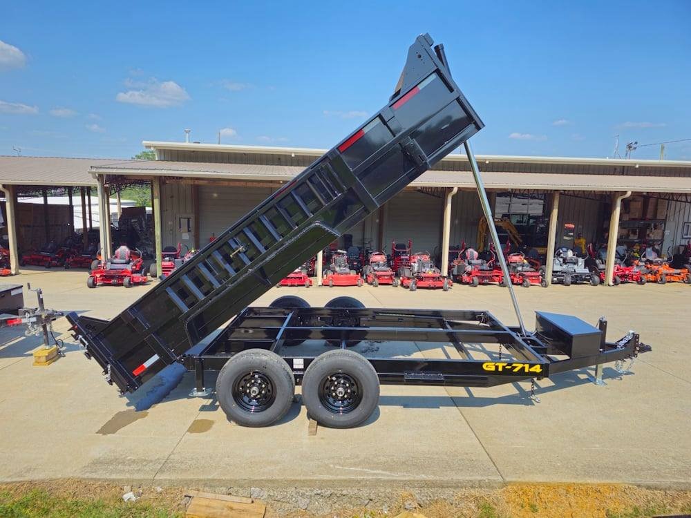 7x14 Telescopic Dump Trailer with 2ft Sides (2) 7K Axles image 20