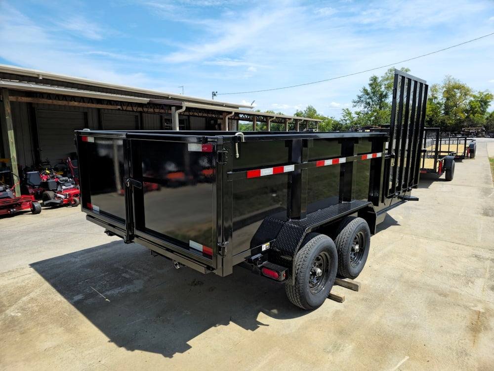 7x16 IBeam Hybrid Hydraulic Dump Trailer with 3ft Sides (2) 6K Axles image 7