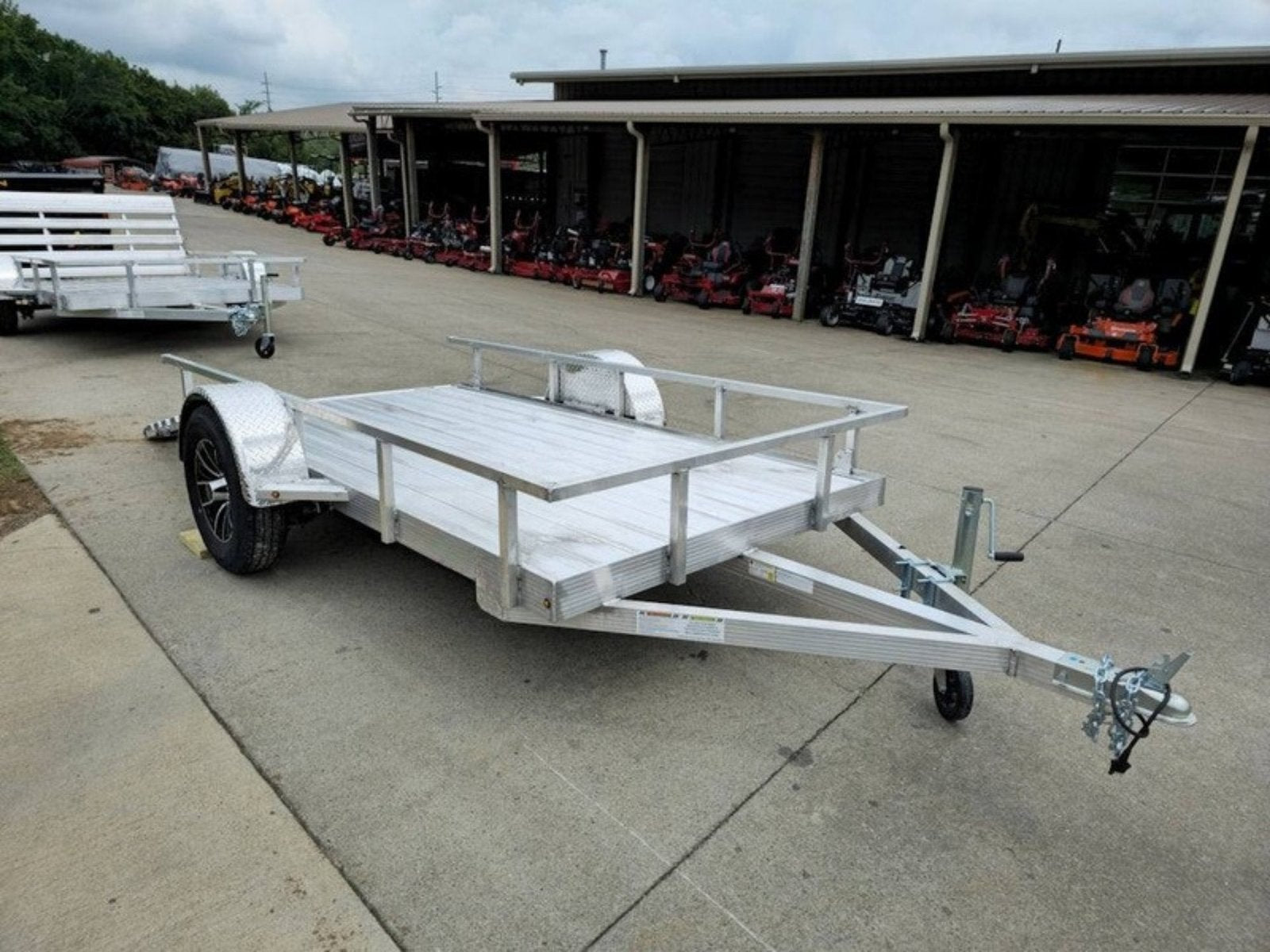 5' x 10' Aluminum Utility Trailer W Gate and Mag Wheels 3500lb Axle image 10