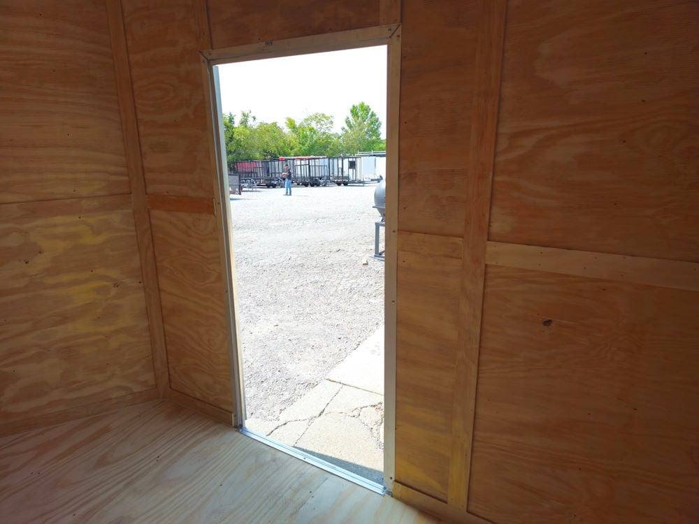 7' x 14' Charcoal Gray Enclosed Trailer 8ft Interior image 12