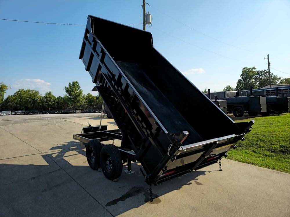 7x14 Telescopic Dump Trailer with 3ft Sides (2) 7K Axles image 14