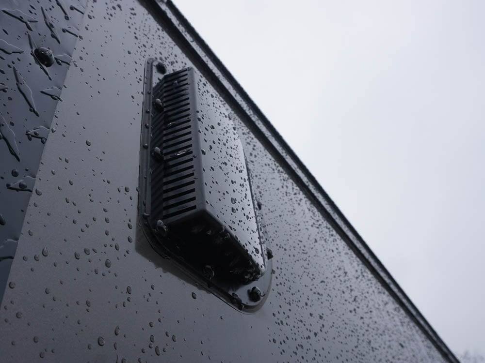 7x12 Enclosed Trailer Charcoal V-Nose Blackout Package 3,500lb Axle Storage image 15