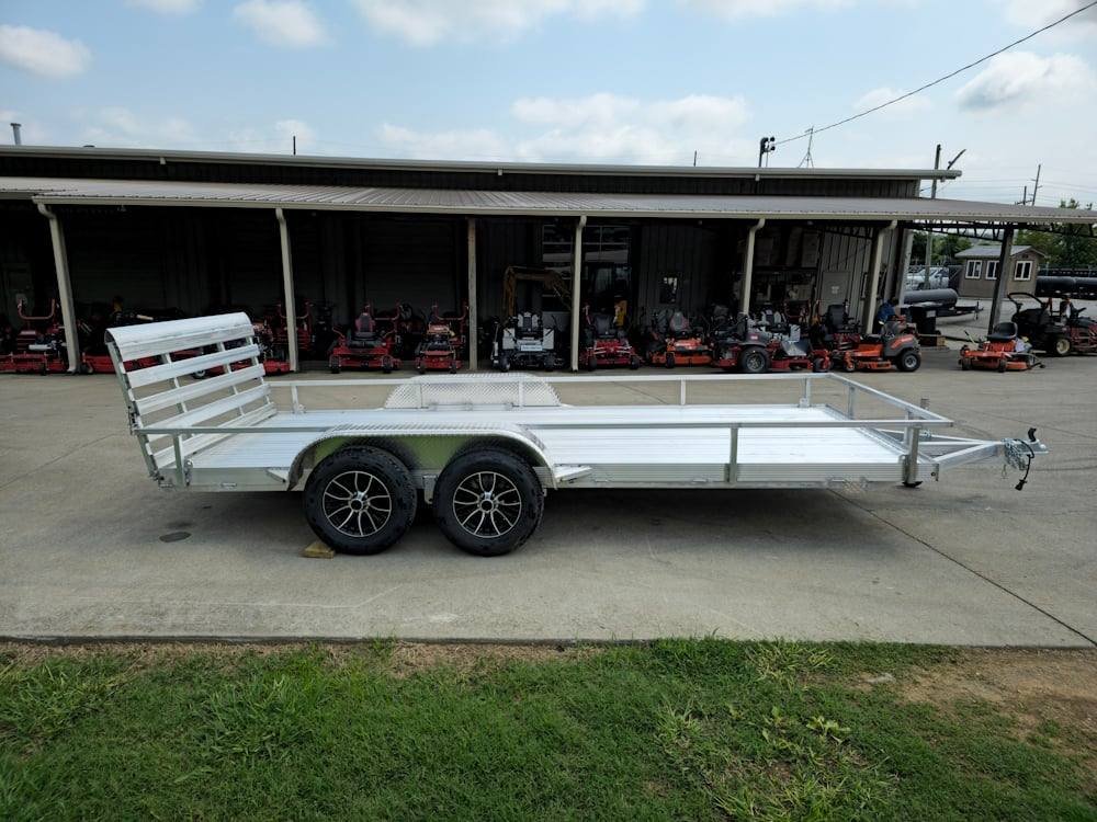 6.4' x 16' All Aluminum Utility Trailer Dual Axle Straight Deck image 8