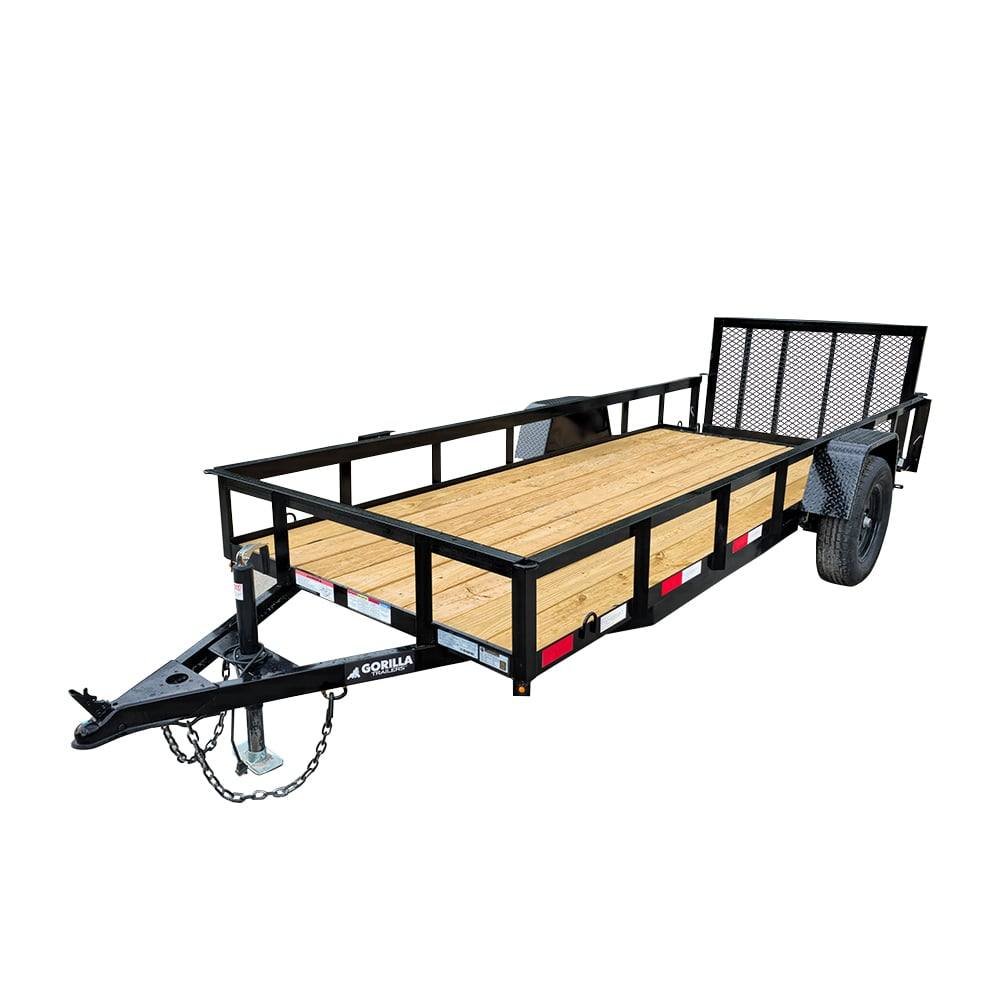 5x14 Dovetail Utility Trailer 3,500lb Axle image 0